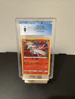 Pokemon Reshiram 017/072 Shining Fates Amazing Rare CGC 9 Mint Blue Label - Image 1