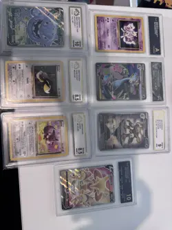 Pokemon TCG 7 Slab Lot. Graded Charizard, Eevee, Mewtwo, Alakazam jungle - Image 1