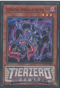 Yugioh Catoblepas, Familiar of the Evil Eye INCH-EN029 Super Rare 1st Ed NM/LP - Image 1