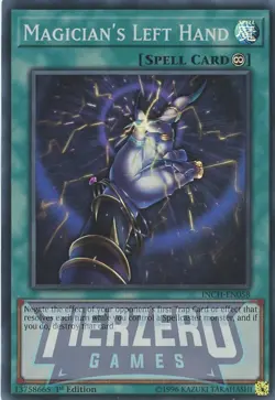 Yugioh Magician's Left Hand INCH-EN058 Super Rare 1st Edition NM/LP - Image 1