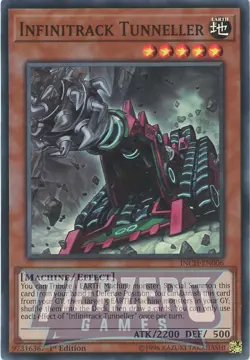 Yugioh Infinitrack Tunneller INCH-EN006 Super Rare 1st Edition NM/LP - Image 1