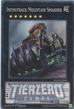 Yugioh Infinitrack Mountain Smasher INCH-EN008 Super Rare 1st Edition NM/LP - Image 1