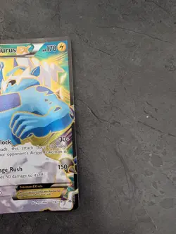 Pokemon XY Roaring Skies Thunderous EX Full Art 98/108 MISCUT CARD - Image 3