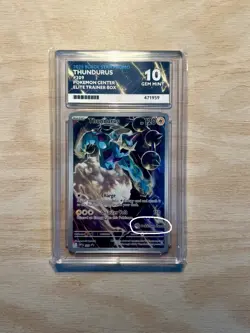 Thunderus SVP209 Black Star Promo Pokemon Center Stamped ACE 10 Gem Mint - Image 1