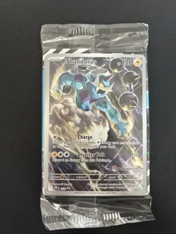 Pokemon TCG Thundurus SVP 209 Black Star Promo Pokemon Centre Stamp Sealed - Image 1