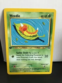Weedle 1st Edition Pokemon Neo Discovery 70/75 Common - Image 1