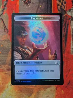 MTG Card: Treasure #0020 -- Phyrexian Hydra Token (March Machine: Afterm.) FOIL - Image 1