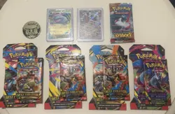 Pokemon Trading Card Lot Packs Have Been Opened Mixed Series Inc Rares 62x Cards - Image 1