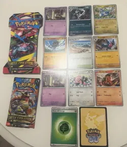 Pokemon Trading Card Lot Packs Have Been Opened Mixed Series Inc Rares 62x Cards - Image 5