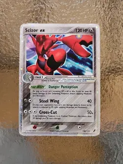 Pokemon TCG Scizor EX-Unseen Forces #108/115 Ultra Rare Holo Card - Image 1