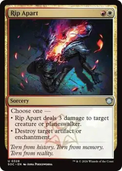 ~ Rip Apart ~ NM ~ Commander: Secrets of Strixhaven ~ MTG ~ - Image 1