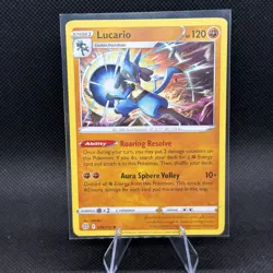 Lucario Non Holo 71/147 Rare SM - Burning Shadows Pokemon Card - Image 1