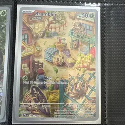 Pokemon Bramblin TCG Scarlet Violet Paldea Evolved Holo Card 198/193 IR - Image 1