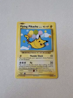 Pokemon TCG XY Evolutions: Flying Pikachu Secret Rare Card #110/108 - Image 1
