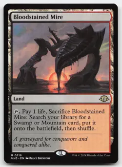 Bloodstained Mire #216 (NM) Modern Horizons 3 MH3 Magic MTG - Image 1