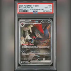 Pokemon TCG N's Zoroark EX Journey Together SIR 185/159 Gem Mint PSA 10 - Image 1