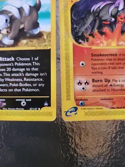 Pokemon TCG Houndour 87/147 & Houndoom 14/147 Aquapolis Non-Holo - Image 4