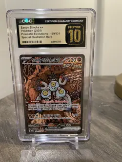 CGC Pristine 10 Pokemon TCG Sandy Shocks ex 159/131 Sv Prismatic Evolutions Holo - Image 1