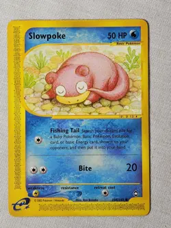 Played (LP) Slowpoke - Non-Holo #108 Aquapolis Pokemon TCG - Image 1