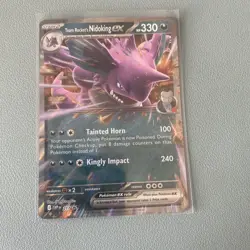 Team Rocket's Nidoking EX - Pokemon TCG SVP 217 Destined Rivals Holo Promo NM - Image 1