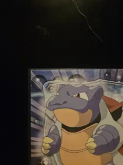 1999 Topps Pokemon TV Animation Series 1 Blastoise #9 Blue Logo Non Holo - Image 3