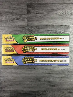 Pokemon TCG - Ascended Heroes EX Boxes Meganium, Emboar, Feraligatr - Sealed ✅ - Image 2