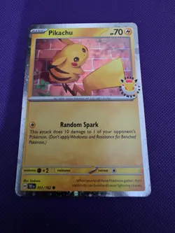 Pokemon TCG Pikachu Pokemon Day 051/162 Promo Mint - Image 2