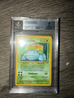 Pokemon Venusaur Base Set Unlimited 15/102 Holo Rare BGS 7 - Image 1