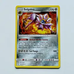 2019 POKEMON SUN & MOON COSMIC ECLIPSE 142 SOLGALEO-HOLO - Image 1