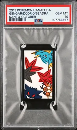 2013 Pokemon Hanafuda Gengar Dodrio Seadra PSA 10 GEM MINT Kanto October - Image 3