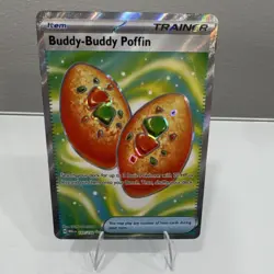 Pokemon TCG Buddy-Buddy Poffin 167/132 Me01 Full Art Holo Ultra Rare English - Image 1