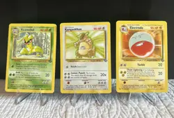 Pokemon WOTC 1999 Jungle Kangaskan Victreebel Electrode LP/NM Non Holo - Image 1