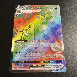 Garbodor Vmax 216/203 Evolving Skies NM Full Art Secret Rainbow Rare Pokemon - Image 1
