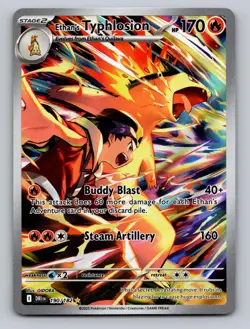 Ethan's Typhlosion 190/182 Illustration Rare Destined Rivals Pokemon Near Mint - Image 1