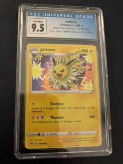 CGC 9.5 Pokemon Jolteon Cosmo Holo Black Star Promo - Image 1