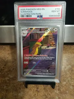 2025 Pokemon Meg En Gumshoos Illustration Rare Psa 10 - Image 1