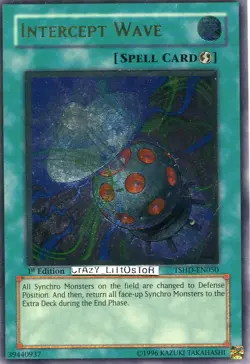 YU-GI-OH INTERCEPT WAVE 1ST ED ULTIMATE RARE N/MINT TSHD-EN050 - Image 1