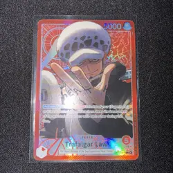One Piece TCG Trafalgar Law OP14-001 Alt Art Leader English - Image 1