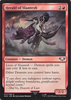 Herald of Slaanesh 77 U 40K NM - Image 1