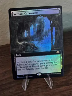 MTG Verdant Catacombs (Extended Art) Modern Horizons 2 Foil - Image 1
