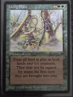 1994 MTG Magic The Gathering Legends Living Plane LP - Image 1