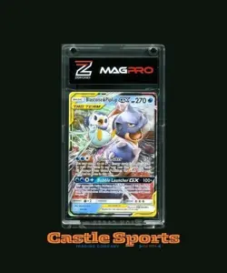 2019 Pokemon TCG Sun & Moon #38 Blastoise & Piplup GX Comic Eclipse FULL ART DMG - Image 1