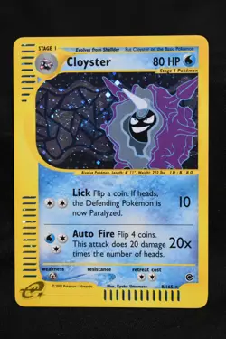 Cloyster 8/165 NM Expedition Base Set Reverse Holo Near Mint Pokemon TCG - Image 1