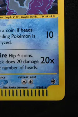 Cloyster 8/165 NM Expedition Base Set Reverse Holo Near Mint Pokemon TCG - Image 5