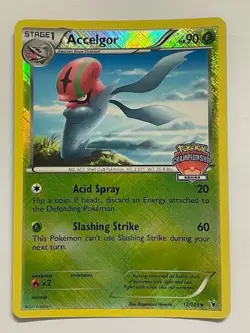 Pokemon TCG ACCELGOR 12/101 Noble Victories - 2011 ENG NATIONAL CHAMPIONSHIPS - Image 1