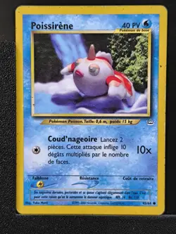 Carte Pokemon Poissirene 45/64 Edition 2 Ed 2 Neo Revelation Wizards FR 7 - Image 2