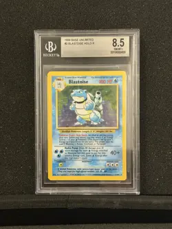 Pokemon Blastoise Base Set Unlimited 1999 Holo Card 2/102 BGS 8.5 - Image 1