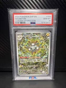 2024 Pokemon SVP EN Magneton Surging Sparks ETB Promo Card #159 PSA 10 GEM MINT - Image 1