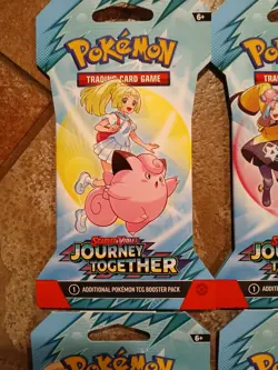 Pokemon TCG Journey Together Sleeved Booster Blister Art Set (4 Booster Packs) - Image 2
