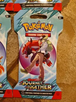 Pokemon TCG Journey Together Sleeved Booster Blister Art Set (4 Booster Packs) - Image 5